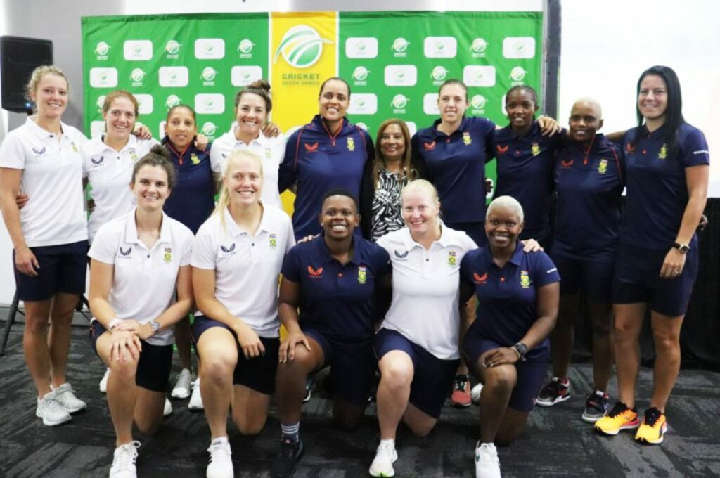 The Momentum Proteas ICC Women’s T20 World Cup squad were honoured by Cricket South Africa, Momentum and Banyana Banyana head coach Desiree Ellis at the team’s official send-off ahead of the tournament at Protea Hotel in Stellenbosch on Tuesday, 7 February 2023. Photo: gsport