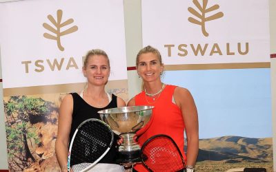 Alex Fuller and Cheyna Wood won the Tswalu South African National Doubles Squash Championships at the Johannesburg Country Club. Photo: Reg Caldecott