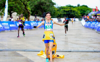South Africa's Pro Distance Runner Annie Bothma claimed the ASA women's 42km title at the Durban International Marathon Championship on Sunday, 12 March. Photo: KwaZulu-Natal Department of Sport, Arts & Culture (Instagram)