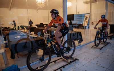 Team e-FORT.net | SeattleCoffeeCo’s Amy Wakefield and Candice Lill drop to second on the Cape Epic GC results table, after a rock smashed Wakefield's rear wheel on Saturday, 25 March 2023. Photo: Wayne Reiche / Supplied