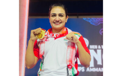 Saweety Boora engraved her name into Indian boxing history, after winning the 81kg category gold at the Women’s World Boxing Championships in New Delhi, on Saturday, 25 March 2023. Photo: Saweety Boora (Twitter)