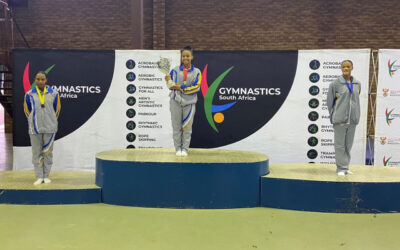 Olympic artistic gymnast Caitlin Rooskrantz continues to dominate the scene, recently winning the Senior Olympic WAG National Championship crown at Matsport on Friday, 31 March 2023. Photo: Gymnastics South Africa (Facebook)