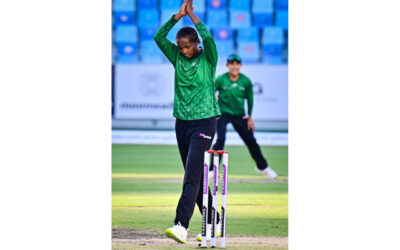 South African international seamer Ayabonga Khaka displayed an outstanding bowling performance for Spirit Women at the FairBreak Invitational Competition at Kowloon Cricket Club on Friday, 07 April 2023. Photo: Ayabonga Khaka (Twitter)