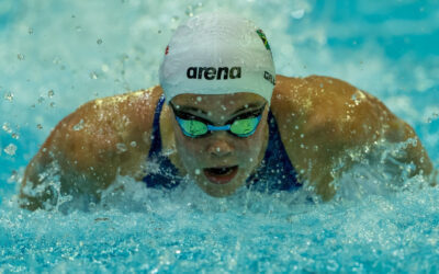 Erin Gallagher stole the show on the fourth night of swimming at the SA National Aquatic Championships in Gqeberha, which also featured numerous other standout performances on Saturday, 15 April 2023. Photo: Swimming South Africa / Supplied 