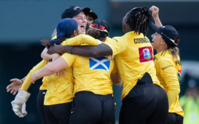 South Africa’s Mignon du Preez and Dinesha Devnarain scooped winner’s medals as The Warriors won the second edition of the FairBreak Invitational competition in Hong Kong on Sunday, 16 April 2023. Photo: FairBreak Global (Twitter)