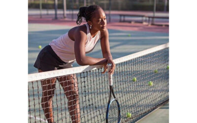 Nigerian tennis player Oyinlomo Quadre says women’s sport is on the rise because women are breaking free from the social and cultural norms and are beginning to believe in themselves more, but believes there is more to be done. Photo: Supplied