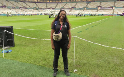 South Africa’s Natasha Petersen will once again fly the country’s flag high, as she joins the 2023 FIFA Women's World Cup events team as Infotainment Technical Manager. Photo: Natasha Petersen (Instagram)