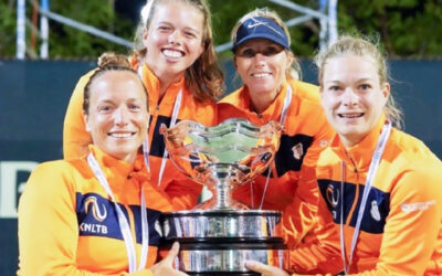 Netherlands avenge their 2022 setback against Japan, winning the 33rd BNP Paribas World Team Cup Women's title at Vilamoura Tennis and Padel Academy in a 2-1 victory on Saturday, 6 May 2023. Photo: Jiske Griffioen (Instagram)