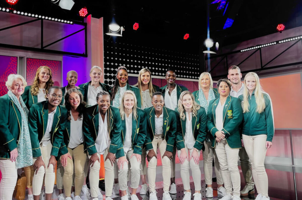 The official 15-player Spar Proteas squad pictured at SuperSport Studios in Randburg, Johannesburg on Friday, 19 May 2023. Photo: gsport / Karabo Peter 