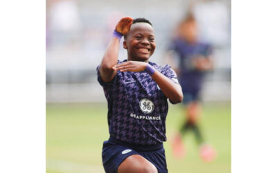 Banyana Banyana international Thembi Kgatlana walked away with the Player of the Match accolade, after opening her scoring account for Racing Louisville in the National Women's Soccer League in the USA on Sunday, 18 June 2023. Photo: Thembi Kgatlana (Instagram)