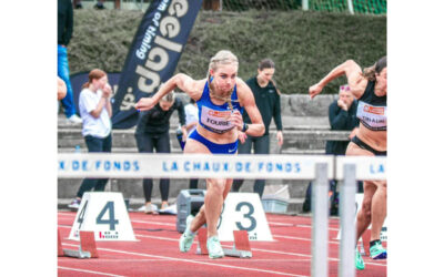 South African 100m hurdler Marione Fourie sets new SA Record at the LA CHAUX de FONDS meeting in Switzerland. Photo: resisprint (Instagram)
