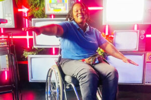 A trailblazer at Eyewitness News, Palesa DeeJay Manaleng champions disabled athletes, leading to her inclusion in the 2023 Momentum gsport Awards shortlist. Photo: DeeJay Manaleng (Instagram)
