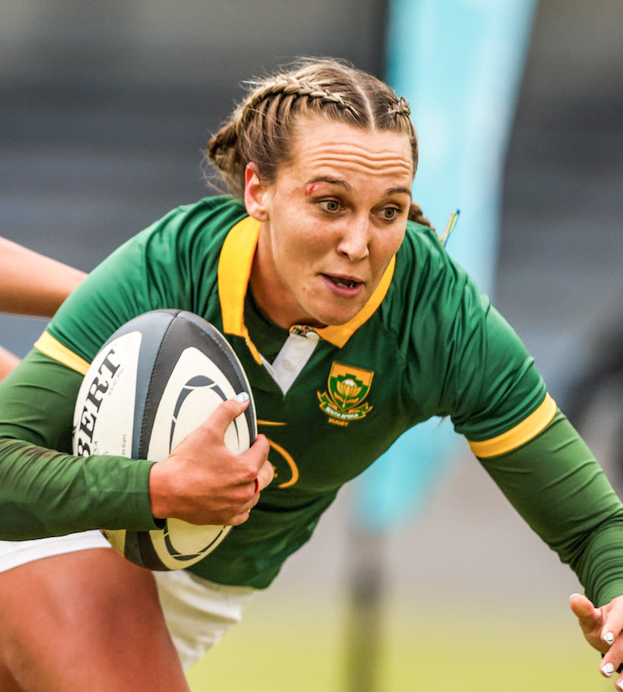 Bok flyhalf Libbie Janse van Rensburg set up the initial Grain try with a pin point pass, and came to the rescue in the match’s dying minutes to level the scores for a 17-all drawn tie. Photo: SA Rugby
