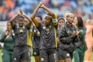 Banyana Banyana kickstart their year when they return to camp ahead of the third round of the 2024 Olympic qualifiers. The training camp is for the local-based players, the players abroad are currently playing in their respective leagues. Photo: SAFA