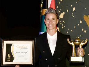 When it comes to Janine van Wyk, you can’t mention her name without mentioning success and she was again recognised for her contribution to women’s football. The most capped player on the continent recently received an Ubuntu Sports Diplomacy Award at a ceremony on Saturday, 10 February, 2024. Photo: JaninevanWyk5 on Instagram