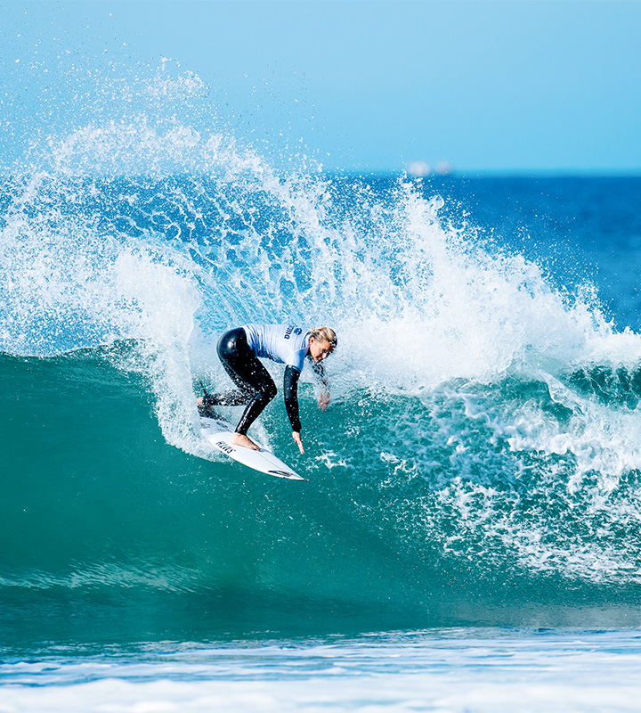 Open of Surfing champ Sarah Baum is one of six Local Trials challengers for one qualifier spot to the J-Bay Classic. Photo: Beatriz Ryder/World Surf League