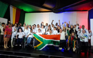 With 51 days to go to the start of the Paralympic Games in Paris, the South African Sports Confederation, Olympic and Paralympic Committee announced an initial squad of 26 to represent South Africa in Johannesburg, on Monday, 8 July, 2024. Photo: Sport Arts and Culture on X