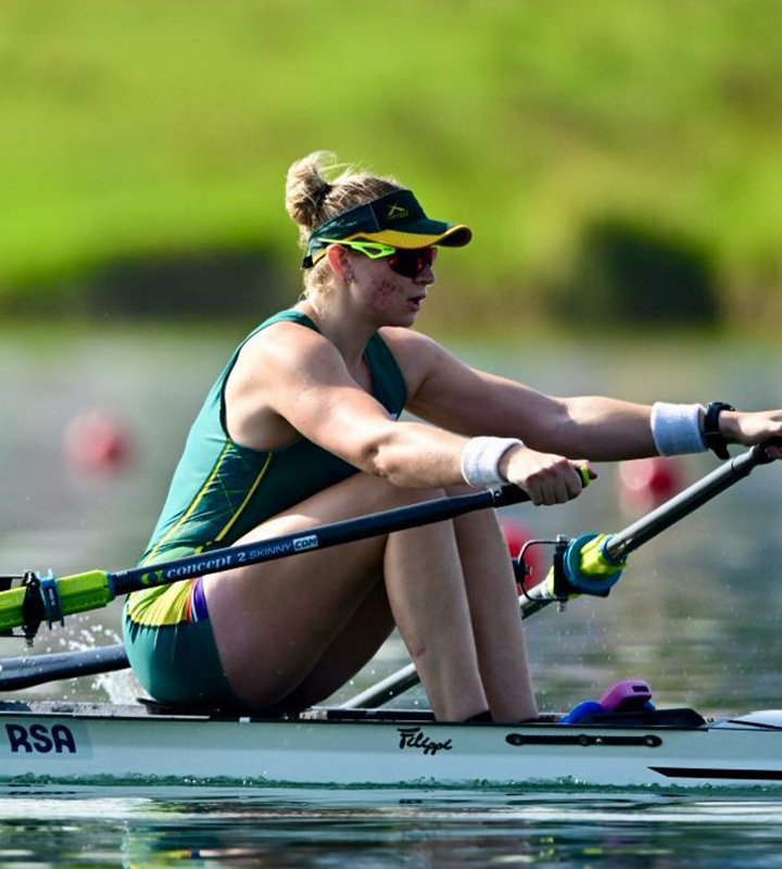 SA’s Olympic Rower Paige Badenhorst finished fourth in her single sculls quarterfinal. Photo: Mimmo Perna