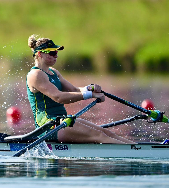 Badenhorst races the C/D semifinals on Wednesday to qualify for the C final, in a position to try for the 13th to 18th position overall. Photo: Mimmo Perna