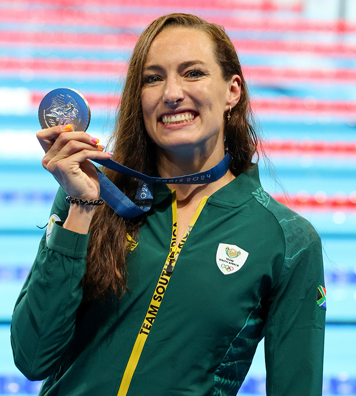 Smith hangs up her goggles and swim cap with two Olympic golds and two Olympic silvers to her collection. Photo: Roger Sedres / Team SA
