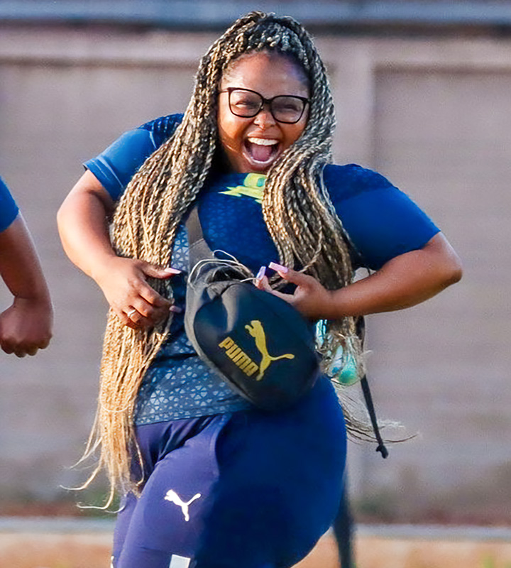 When we think of Mamelodi Sundowns Ladies, we instantly think of success. Someone who is key to showcasing the team's talent and soccer genius is Oreneile Lebethe, the Social Media Manager for both the senior women’s and men’s teams. Photo: Supplied