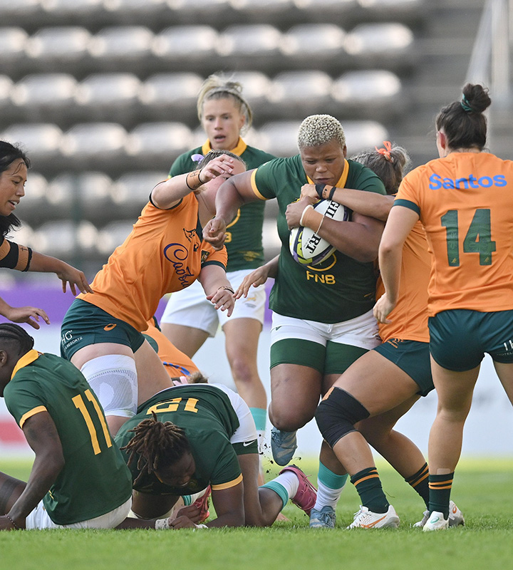Priding herself on her work ethic, when Bok player Roos isn’t at the front, she’s at the back to keep her team on the right line.