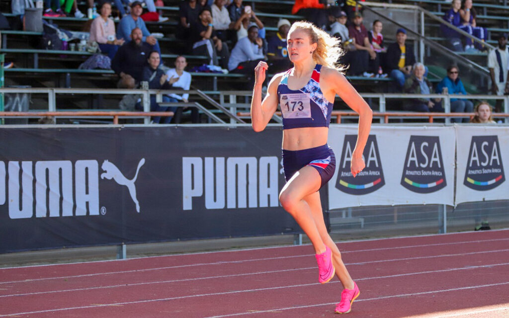 Zeney Geldenhuys won her fifth South African title in one highlight on Day 2 of the ASA Senior Track and Field Championships, fastest at 55.09 for the women's 400m hurdles title at the NWU McArthur Athletics Stadium in Potchefstroom on Friday. Photo: Cecilia van Bers