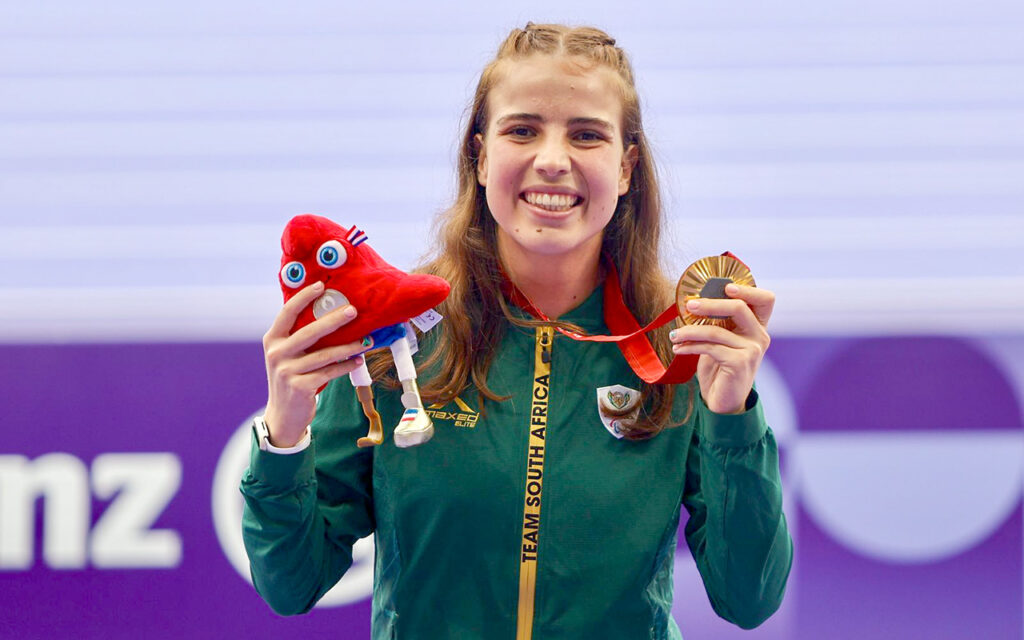 For Paris 2024 Paralympic discus gold medalist Simoné Kruger, freedom is deeply personal: “Honestly, freedom’s given me a lot! I get to go to university, learn stuff I actually care about, and figure out what I wanna do with my life.” All Photos: Supplied