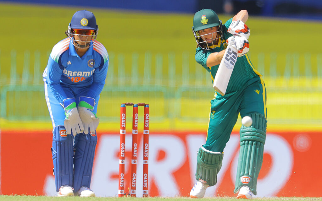 An outstanding century from Tazmin Brits was not enough in the end as the Proteas Women succumbed to a 15-run defeat in their first match of the ODI Tri-Series against India, at the host nation’s R. Premadasa International Cricket Stadium, in Colombo in Sri Lanka, on Tuesday 29 April, 2025. Photo: Sri Lanka Cricket
