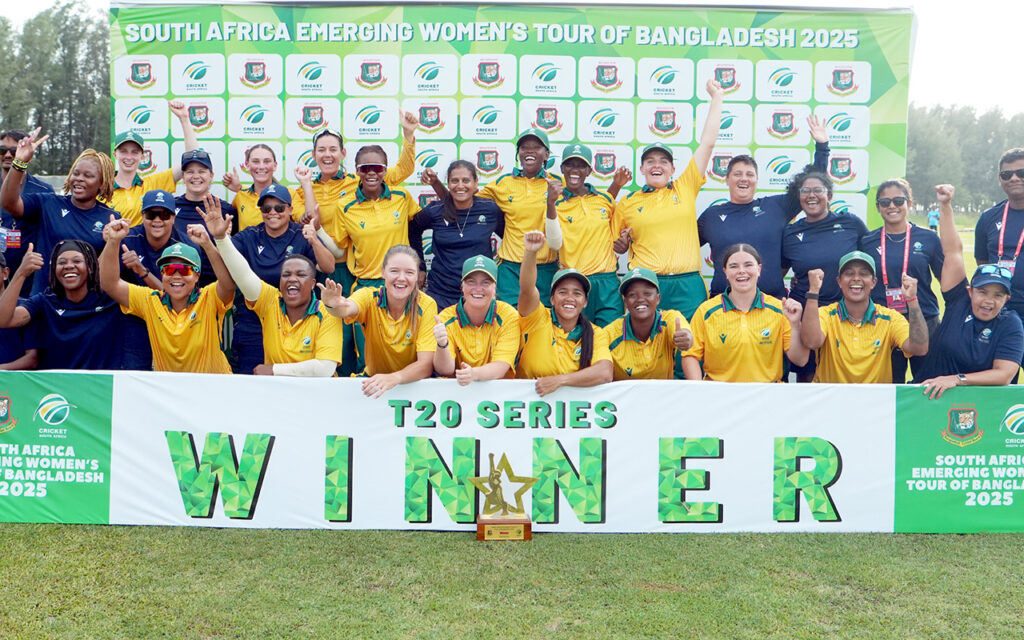 Alexandra Candler and Simoné Lourens starred with bat and ball to lead South Africa Emerging Women to a dominant eight-wicket victory over Bangladesh Emerging Women in the third and final T20 at the Cox’s Bazar Academy Ground in Chattogram, Bangladesh, on Sunday, 18 May, 2025. File Photo: BCB