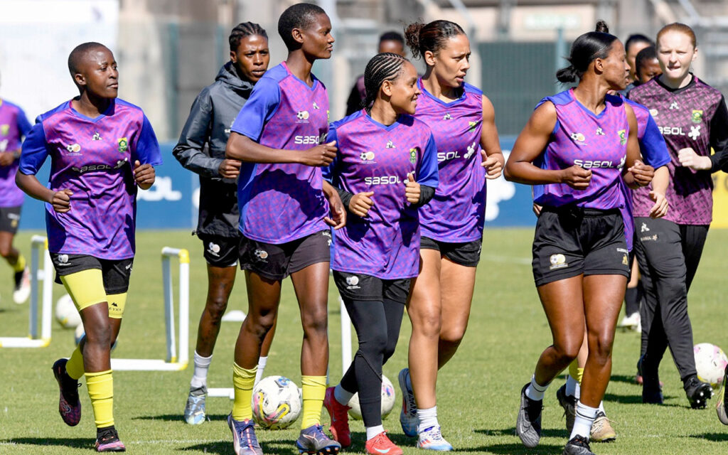 Banyana Head Coach Dr Desiree Ellis and her WAFCON counterparts Botswana’s head coach Alex Malete and Zambia’s Nora Häuptle aim to use the highly-anticipated #ThreeNations Series to test combinations, assess readiness, and fine-tune tactical details ahead of WAFCON this July. All Photos: SAFA