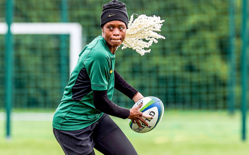 Springbok Women’s Sevens and Bulls Daisies wing Patience Mokone has earned her Green and Gold colours in both Sevens and Fifteens rugby in the space of two months, and the 22-year-old is now setting her sights on a Test debut in Madagascar next weekend, when the Springbok Women face Uganda in the first of three Rugby Africa Women’s Cup matches in Antananarivo. File Photo: Gallo Images / SA Rugby