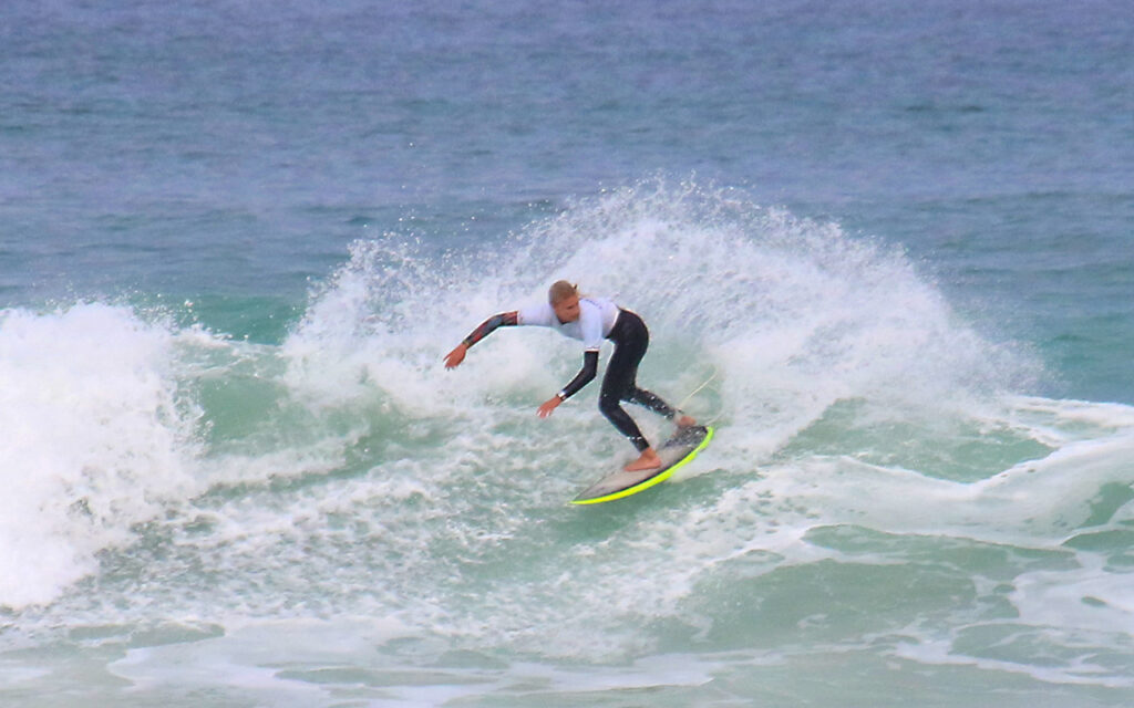 Emily Jenkinson found all the good waves in her heat, surfed them impeccably, and soundly defeated Katie Winter into second with a very commanding heat for the 2025 Tiger's Milk Winter Classic Surf title, at Muizenberg on Sunday, 1 June, 2025. All Photos: Craig Wilson/Surfers Corner