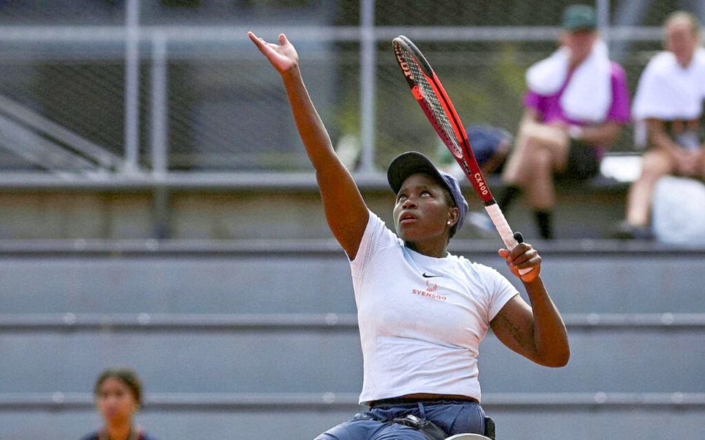 Kgothatso Montjane got her 2025 French Open campaign off to a winning start, securing a doubles victory at Roland Garros in France on Wednesday, 5 June 2025, following on the SA number 1’s singles victory a day earlier. Photo: Supplied