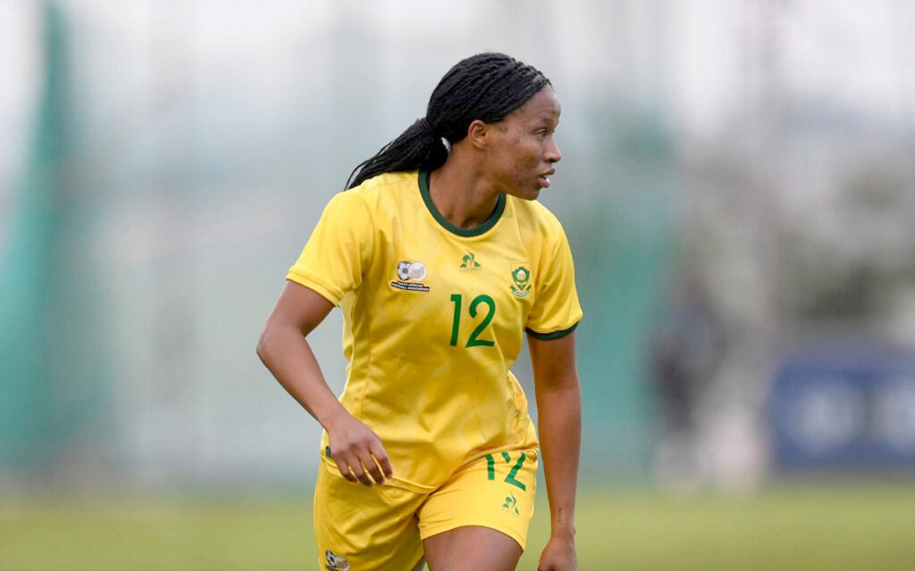 Jermaine Seoposenwe has made a shock decision to end her international career, the talented forward announcing her retirement on Monday, 16 June, 2025. All Photos: Supplied
