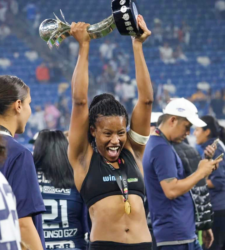 The Mexico-based Rayadas Monterrey Femenil professional marked WAFCON 2025 as her final appearance for Banyana Banyana.