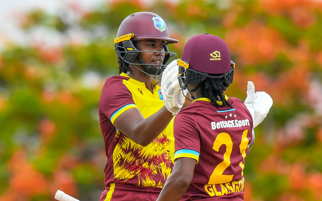 Hayley Matthews produced a captain’s innings to guide the West Indies to a six-wicket victory over the Proteas Women in a low-scoring second T20 International, to level the three-match series at 1-all at the Three Ws Oval in Barbados, on Sunday, 22 June 2025. All Photos: Cricket South Africa