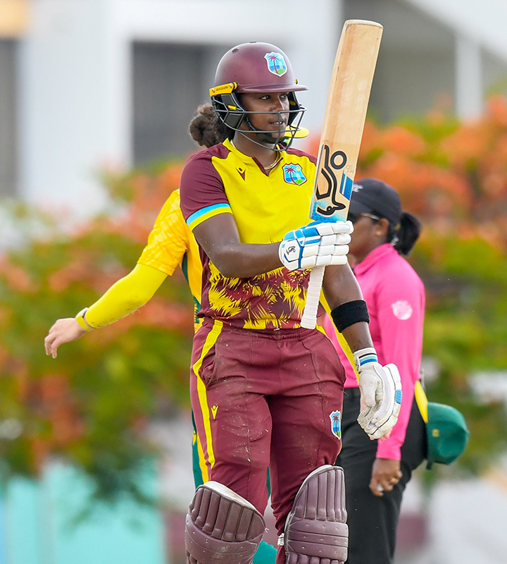 Skipper Matthews brought up her 19th T20I half-century in a pivotal 82-run stand with Shemaine Campbelle in sealing the series win.