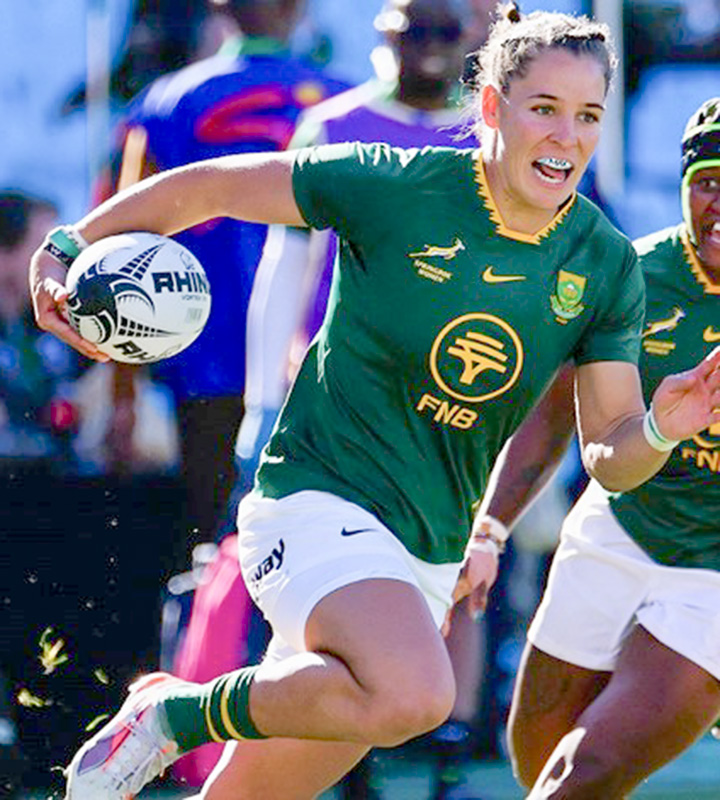 Springbok Women winger Jakkie Cilliers scored points for the hosts with a try and with the boot, adding points for the home team both sides of the half-time break. File Photo: SA Rugby / Gallo