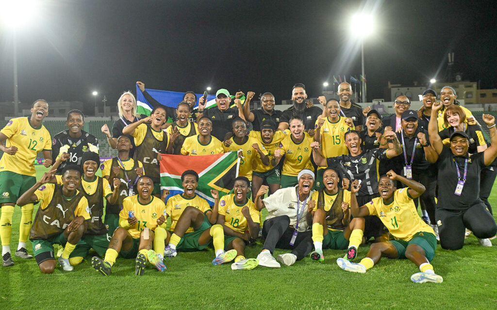South Africa’s senior women’s football team held their nerve in a tense penalty shootout to beat Senegal 4-1 and book a place in the semi-finals of the CAF Women’s Africa Cup of Nations, keeping their title defence on course at the Honneur Stadium in Oujda, Morocco, on Saturday, 19 July 2025. All Photos: CAF