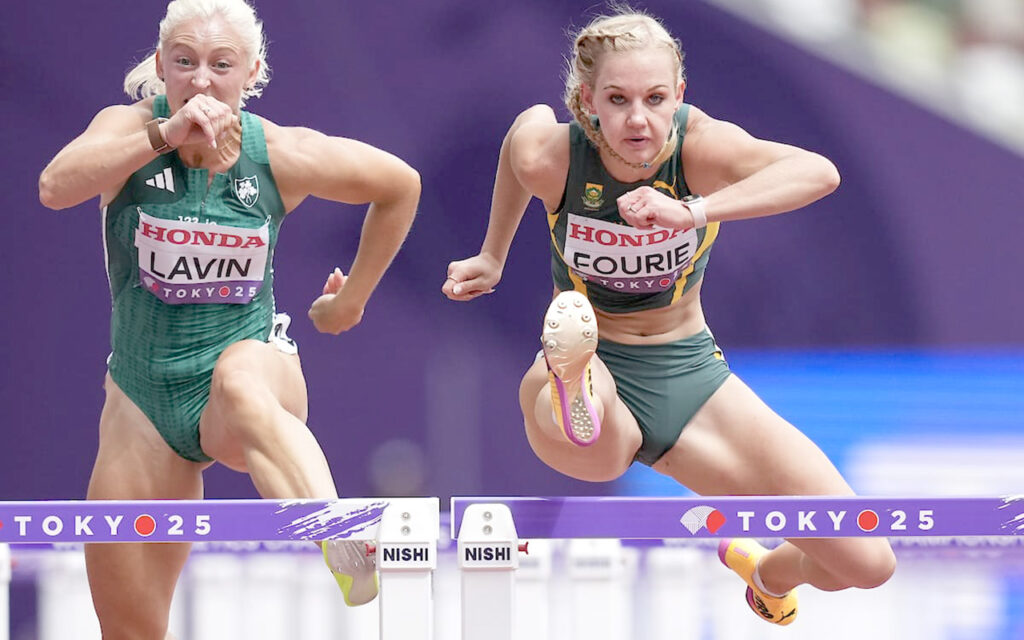 A 100m hurdles record holder Marioné Fourie was the leading performance from the women’s continent of Team South Africa on Day 2 of the World Athletics Championship in Tokyo, Japan, on Sunday, 14 September, 2025. Photo: Nic Bothma @Matrix Image - Athletics SA