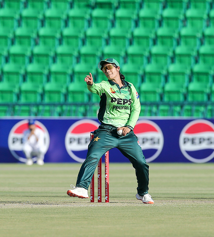 Photo 2 Caption: SA succumbed to the brilliance of Nashra Sandhu, who picked up career-best figures, for Pakistan to record a victory in the final ODI in Lahore. Photo: PCB