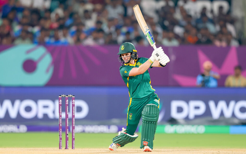 The South African women’s cricket captain Laura Wolvaardt has been selected to captain the World ODI World Cup Team of the Tournament XI, after a campaign that elevated her to No.1 on the ICC Women’s ODI Batting Rankings. Photo: Alex Davidson / Getty Images via ICC
