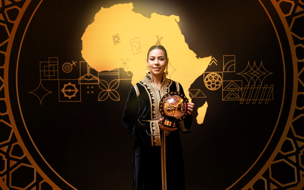Morocco's Ghizlane Chebbak Celebrates Historic Night at 2025 CAF Awards -  gsport4girls