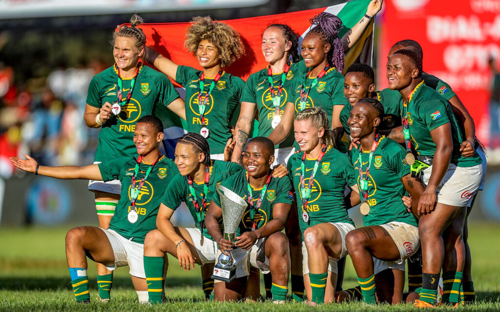 Up-and-coming Springbok Women’s Sevens star Leigh Fortuin, who recently helped her side win the Rugby Africa Women’s Sevens Cup, shares her journey from a multi-sport youngster to a dual national player, driven by a fierce work ethic and a desire to be a role model. All Photos: Supplied