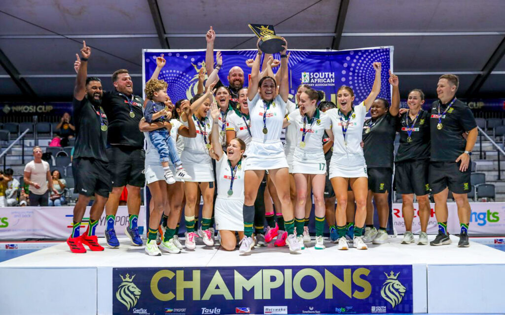 History was made on home soil as South Africa completed a memorable tournament that delivered everything promised and more to thrill the packed stands where raw emotion, moments of brilliance and a gold medal performance underlined South Africa’s rise as a global indoor hockey force, at the Wynberg Military Base Stadium in Cape Town, on Tuesday, 16 December 2025. Photo: Zac Zinn