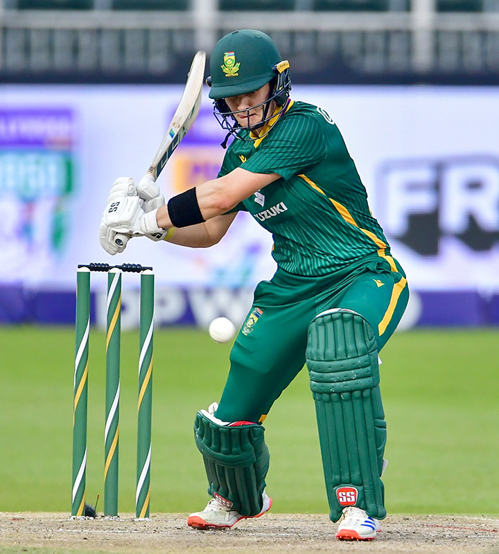 Wolvaardt struck the winning run to bring up both her century and the series-clinching win, and was named both Player of the Match and Player of the Series, having surpassed 250 runs across the three fixtures.
