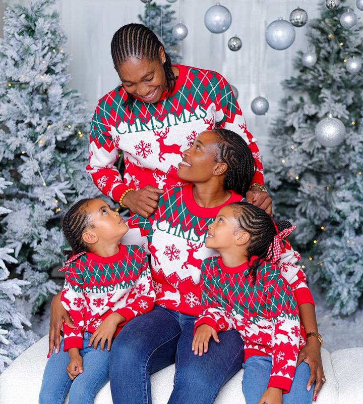 Athletics legend Caster Semenya and award-winning coach Violet Semenya delighted fans by sharing a stunning holiday family shoot across social media.