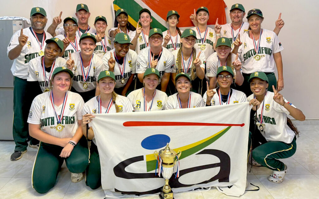 The South African Women’s Baseball team achieved significant success this year, including a five-match series win over Zimbabwe to clinch the Women's Baseball African Championship 2025 in Cape Town. Photo: Supplied