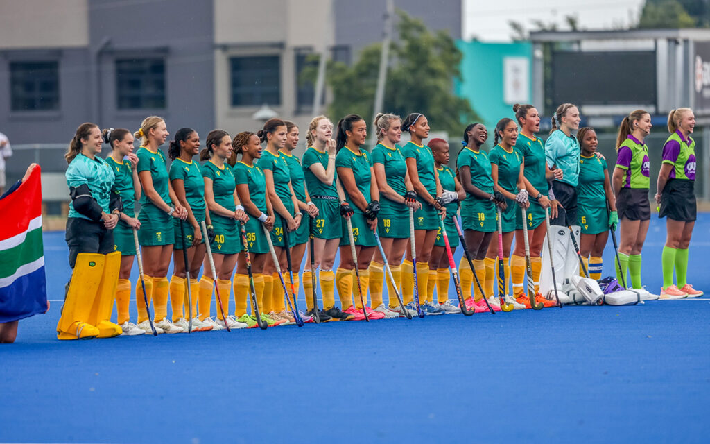The SA Women’s Hockey team enjoyed a perfect start to 2026 by defeating Canada 5-0 in Pretoria, with Thati Zulu scoring twice and Laiken Brisset netting on debut as the team builds momentum towards the FIH Hockey World Cup, at Hoërskool Menlopark in Pretoria on Friday, 9 January, 2026. All Photos: SA Hockey / Charmaine Botes Visser